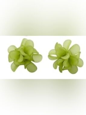 Acrylic Flower Petal Earrings